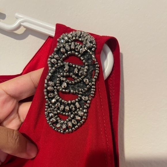 XSCAPE red dress , holiday,Christmas - Picture 5 of 8